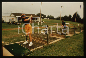 35mm vintage slide* 1985 ca COSTUME - Ivy GUNTER gioca a golf - Ritratto (3)