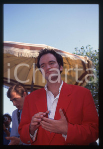 35mm vintage slide* 1994 CANNES Quentin TARANTINO al Festival del CINEMA