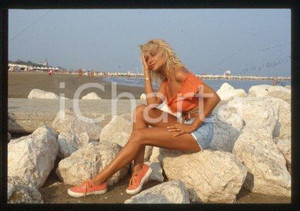 35mm vintage slide* 1985 ca ITALIA Rossella GARDINI Ritratto di attrice (30)