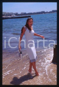 35mm vintage slide* 1995 ca CANNES Vanessa DEMOUY Actress and model (5)