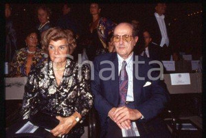 35mm vintage slide* 1996 ca VENICE Festival Manoel de OLIVEIRA and wife (59)