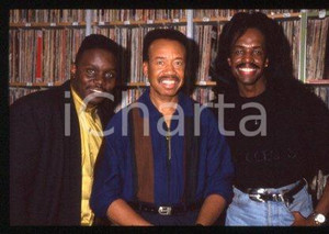 35mm vintage slide* 1993 ca MILAN - band EARTH, WIND & FIRE, Verdine WHITE (8)