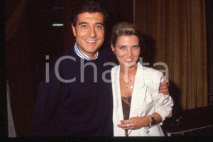 35mm vintage slide* 1990 ca CINEMA Spanish actor Andrés PAJARES & wife (44)