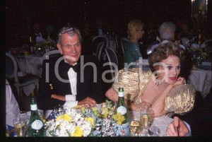 35mm vintage slide* 1981 ca CANNES Joseph COTTEN and wife Patricia MEDINA (39)