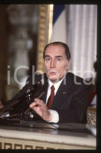 35mm vintage slide* 1990 ca POLITICS President of France François MITTERRAND (9)