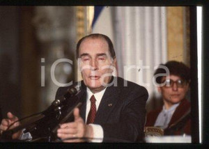 35mm vintage slide* 1990ca POLITICS President of France François MITTERRAND (20)