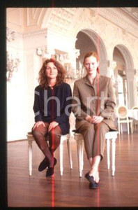 35mm vintage slide* 1992 VENICE actress Tilda SWINTON and Sally POTTER (48)