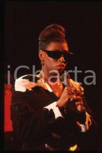 35mm vintage slide* 1990 ca ITALY American house music singer ADEVA (27)
