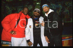 35mm vintage slide* 1989 ca ITALY American DJ and rapper Afrika BAMBAATAA (9)