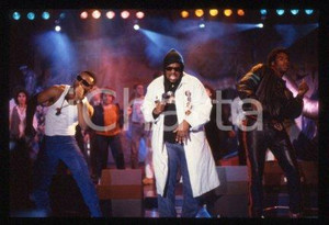 35mm vintage slide* 1989 ca ITALY American DJ and rapper Afrika BAMBAATAA (47)