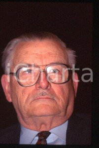 35mm vintage slide* 1990 ca MILAN Nobel Prize winner James M. BUCHANAN (18)