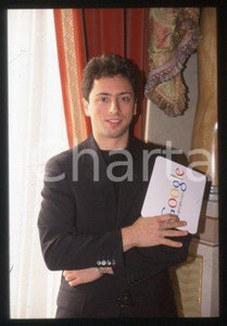 35mm vintage slide* 1999 ca MILAN Portrait of co-founder Google Sergey BRIN (1)