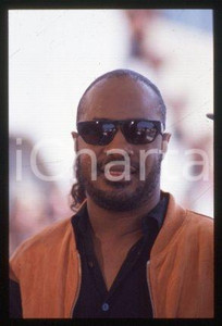 35mm vintage slide* 1991 CANNES Film Festival singer-songwriter Stevie WONDER 2