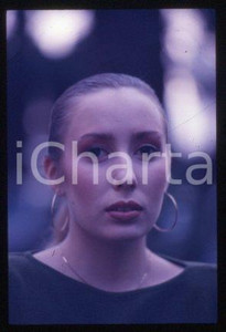 35mm vintage slide* 1986 ca ITALY Portrait of a singer Anna BUSSOTTI (2)