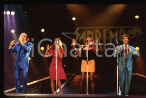 35mm vintage slide* 1988 SANREMO a vocal group THE MANHATTAN TRANSFER (60)