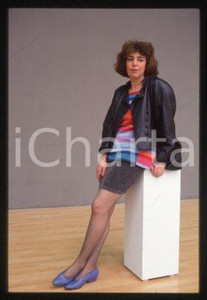 35mm vintage slide* 1990 ca LITERATURE German journalist-author Irina LIEBMANN 2