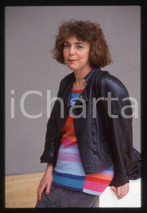 35mm vintage slide* 1990 ca LITERATURE German journalist-author Irina LIEBMANN 6