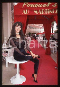 35mm vintage slide* 1980 ca CANNES Fouquet's - Portrait of Toni AMBER (8)