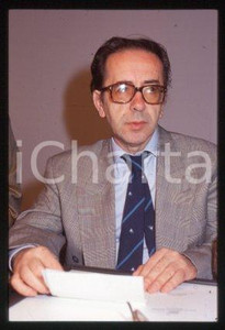 35mm vintage slide* 1999 MILAN ITALY Albanian novelist Ismail KADARE (1)
