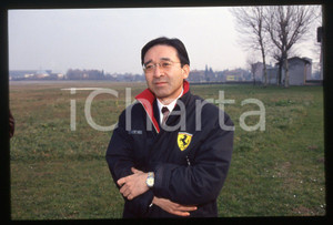 Fotografia d epoca originale 35mm vintage slide 1994 FIORANO Osamu GOTO Ritratto dell ingegnere FERRARI 4 1