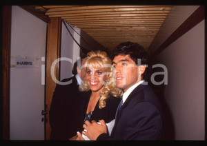 Fotografia d epoca originale 35mm vintage slide 1990 MILANO Gala  ITALIA  90 Diego MARADONA  Ritratto 17 1