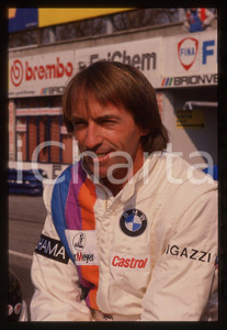 Fotografia d epoca originale 35mm vintage slide 1988 500 KM MONZA Jacques LAFFITE Bigazzi Team  Ritratto 1