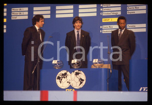 35mm vintage slide* 1989 ROMA PELÉ Paolo ROSSI Michel PLATINI Gironi ITALIA 90 6