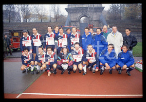 35mm vintage slide* 1990 ca MILANO CALCIO Nazionale piloti F1 Michele ALBORETO