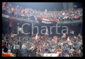 35mm vintage slide* 1988 AC MILAN Tifosi ringraziano Arrigo SACCHI 11° Scudetto 