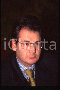 35mm vintage slide* 1999 ca MILAN Telecom Italia Portrait of Ugo RIETMANN 3