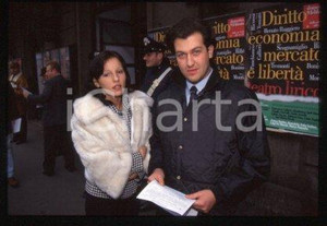 35mm vintage slide* 1995ca ITALY National Alliance Angelo BERTOGLIO Politician 3