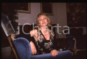 35mm vintage slide* 1998 ca RAI1 ITALY - Portrait of Actress Lunetta SAVINO (10)