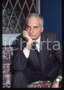 35mm vintage slide* 1985 ca ITALY Portrait of painter & writer Ruggero SAVINIO 5