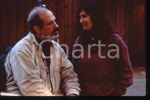 35mm vintage slide* 1992 RAISING CAIN Brian DE PALMA durante le riprese Ritratto