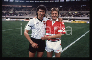 35mm vintage slide*1988 CALCIO Toni POLSTER Klaus BERGGREEN AUSTRIA vs DANIMARCA