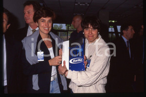 35mm vintage slide* 1995 CASALECCHIO DI RENO Manuela DI CENTA Notte Blu BARILLA