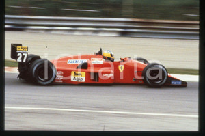 35mm vintage slide* 1988 GP SAN MARINO Michele ALBORETO FERRARI F1-87/88C-Gara 2