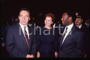 35mm vintage slide* 1990 MILANO PELÉ Paolo PILLITTERI Rosilde CRAXI ITALIA '90 2
