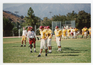 1990 GLENDALE - FOOTBALL Workout of GLENDALE College team *Foto 15x10 cm