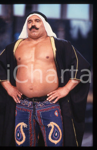Fotografia d epoca originale 35mm vintage slide 1987 TELEMIKE  THE IRON SHEIK Hossein Khosrow Ali VAZIRI 1