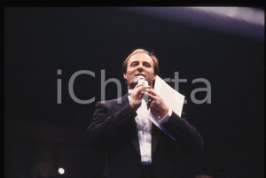 35mm vintage slide*1987 MILANO WWF HOUSE SHOW Gerry SCOTTI Ritratto presentatore