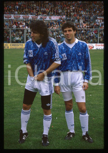 35mm vintage slide* 1995 ca BERGAMO - CALCIO Luciano LIGABUE Luca BARBAROSSA