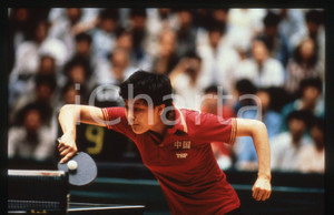 35mm vintage slide* 1986 SEOUL - ASIAN GAMES Zhili HE - TABLE TENNIS