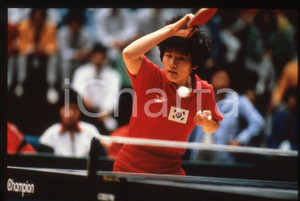 35mm vintage slide* 1986 SEOUL - ASIAN GAMES Jung-Hwa HYUN - TABLE TENNIS