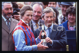35mm vintage slide* 1985 EPSOM DERBY - HRH Princess ANNE and Lester PIGGOTT