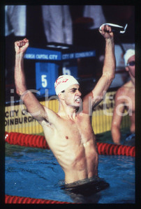 35mm vintage slide* 1986 COMMONWEALTH GAMES Andy JAMESON 100 m butterfly winner