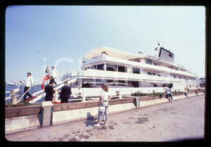 35mm vintage slide* 1988 NEW YORK - Starboard beam of THE TRUMP PRINCESS yacht 3