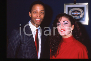 35mm vintage slide* 1984 MILANO Patricia MOORE con Russell RUSSELL Ritratto (2)