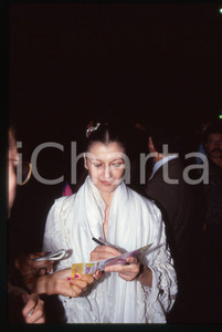 35mm vintage slide* 1990ca MILANO Notte TELEGATTI Carla FRACCI firma autografi 2