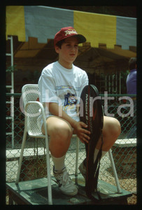 35mm vintage slide* 1991 PERUGIA - Augusto DE MEGNI gioca a tennis (3)